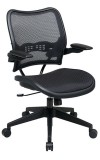 Deluxe Dark Seat and Back Chair with Cantilever Arms