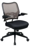 Deluxe Latte Back Chair with Black Mesh Seat