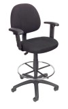 Fabric Drafting Stool with Adjustable Arms (MB1616)