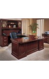 Governors Executive U-Shape Desk with Wire Mesh Overhead Storage