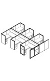 Matrix Value 5 and x 5 and, 50 and H Typical: Solution B - Cluster of Six