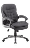 Mid Back Black Executive Pillow-Top Chair (MB9336)