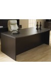 Napa Espresso Bowfront Executive Desk