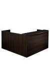 Napa Espresso L-Shape Reception Desk