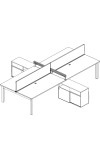 Oxygen Benching Standard Typical: Solution H - Cluster of Four
