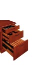 Belmont Brown Cherry Executive Computer L-Shape Desk