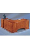 Belmont Brown Cherry Executive L-Shape Desk