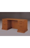 Belmont Brown Cherry Kneehole Credenza