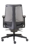 Black Contemporary Mesh-Back Executive Chair (MB6550-BK)