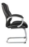 Black Double Plush Executive Guest Chair (MB8779-BK)