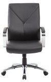 Black High Back Leather Contemporary Executive Chair (MB10101-BK)