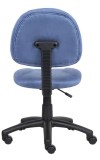 Blue Microfiber Armless Deluxe Posture Task Chair (MB325-BE)