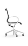 Curva Aluminum Frame Mid-Back Mesh Executive Chair with Casters