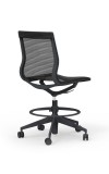 Curva Nylon Frame Mid-Back Mesh Executive Armless Chair with Casters