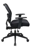 Deluxe Dark AirGrid® Back Chair with Black Mesh Seat (MF-13-37N9WA)