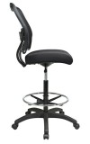 Deluxe Dark Back Drafting Chair with Black Mesh Seat