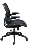 Deluxe Dark Seat and Back Chair with Cantilever Arms