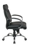 Deluxe Mid-Back Executive Leather Chair