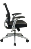 Light Back and Black Eco Leather Seat Managers Chair