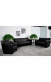 Majesty Series Black Leather Chair (MF-222-1-BK-GG)