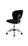 Mid-Back Black Mesh Task Chair with Chrome Base (MF-H-2376-F-BK-GG)