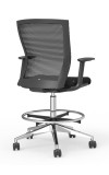Oroblanco Black Hi-Task Chair with Casters