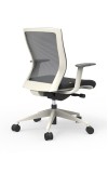 Oroblanco Mid Back White Task Chair with Casters