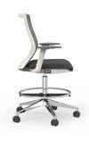 Oroblanco White Hi-Task Chair with Casters