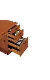 Belmont Brown Cherry Executive Computer L-Shape Desk