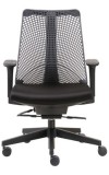 Black Contemporary Mesh-Back Executive Chair (MB6550-BK)