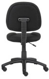 Black Fabric Armless Deluxe Posture Task Chair (MB315-BK)