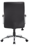 Black High Back Leather Contemporary Executive Chair (MB10101-BK)