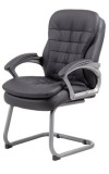 Black Pillow-Top Guest Chair (MB9339)