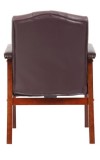 Burgundy Italian Leather Classic Traditional Guest Chair (MB969-B)