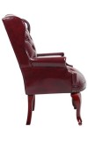 Classic Oxblood Vinyl Traditional Guest Chair (MB809-OX)