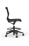 Curva Nylon Frame Mid-Back Mesh Hi-Task Armless Chair with Casters