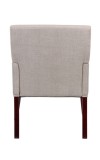 Ecru Linen Fabric Box Arm Guest Chair (MB649-LN)