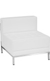 Imagination Series White Leather Sectional 12 Piece Set