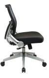 Light Back and Black Eco Leather Seat Managers Chair