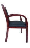 Mahogany Wood Guest Chair (MB9557-M-BK)