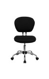 Mid-Back Black Mesh Task Chair with Chrome Base (MF-H-2376-F-BK-GG)