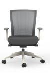 Oroblanco Mid Back White Task Chair with Casters