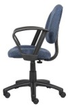 Blue Fabric Deluxe Posture Task Chair with Loop Arms (MB317-BE)