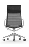 Curva Aluminum Frame Hi-Back Mesh Executive Chair with Casters