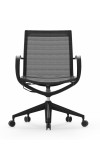 Curva Aluminum Frame Mid-Back Mesh Executive Chair with Casters
