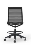 Curva Nylon Frame Mid-Back Mesh Executive Armless Chair with Casters