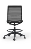 Curva Nylon Frame Mid-Back Mesh Hi-Task Armless Chair with Casters