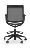 Curva Nylon Frame Mid-Back Mesh Hi-Task Chair with Casters