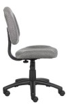 Grey Fabric Armless Deluxe Posture Task Chair (MB315-GY)