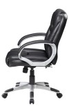 Mid-Back Black Leather Executive Chair (MB8606-BK)